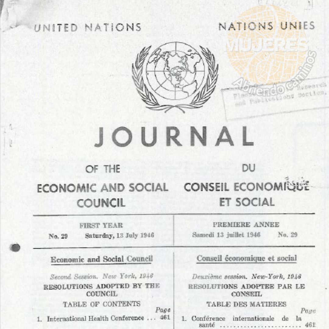 Portada del boletín oficial de la ONU, 1946